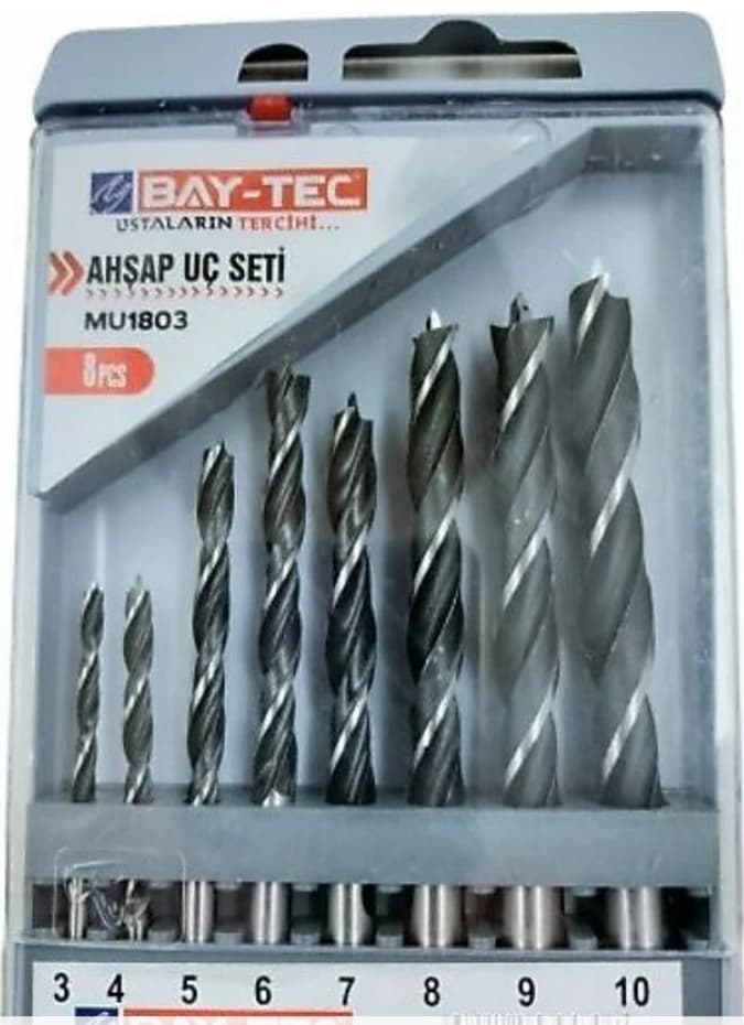 BAYTEC AHŞAP UÇ SETİ 8 PARÇA MU1803