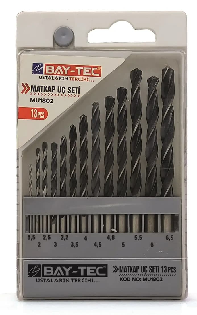 BAYTEC MATKAP UÇ SETİ 13 PARÇA MU1802