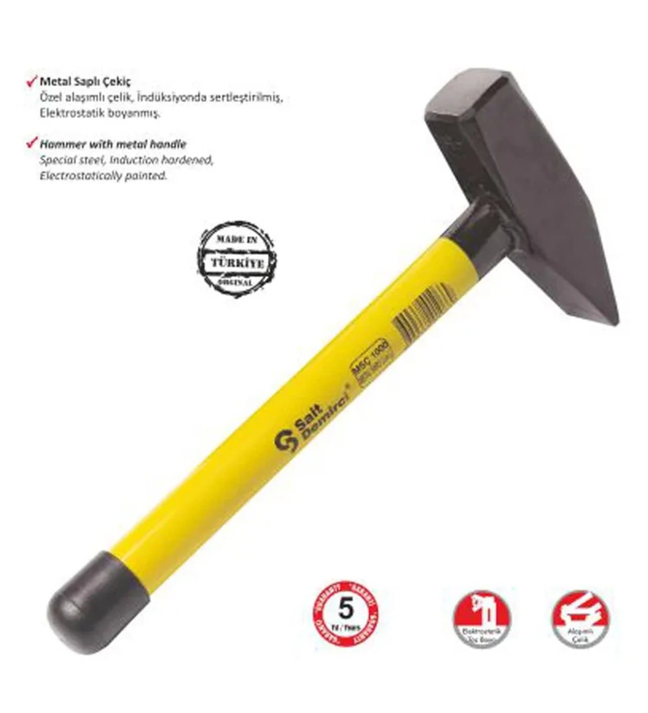 SAİT DEMİRCİ ÇEKİÇ 500 GRAM DEMİR SAPLI